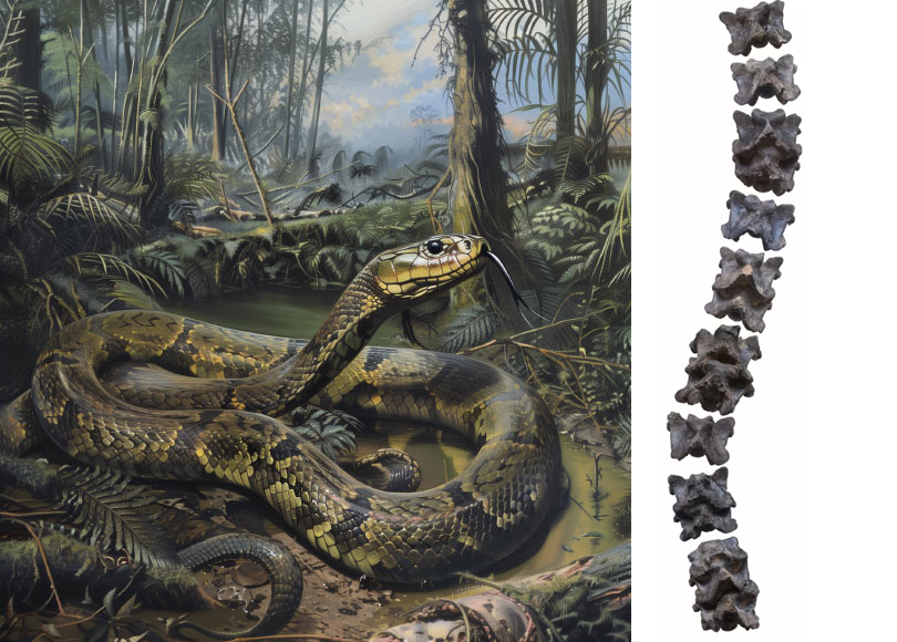 發現15米長巨蛇化石 有史以來最大蛇類